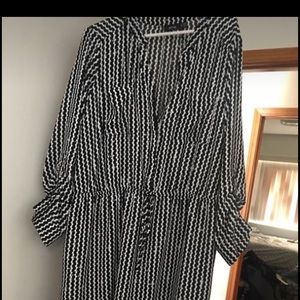 Apt 9 Dress Black and White size 22W